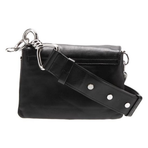 All Saints Women’s Black Leather Crossbody Bag Shoulder bag purse - Picture 2 of 9